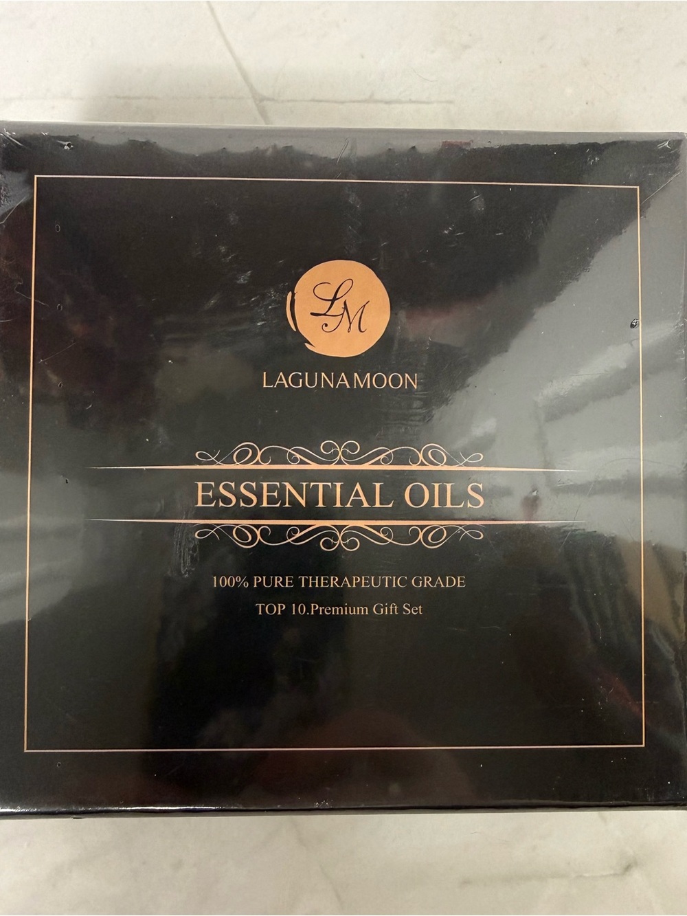 LagunaMoon 100% Pure Essential Oils Gift Set | 10 Therapeutic Grade Oils | NIB